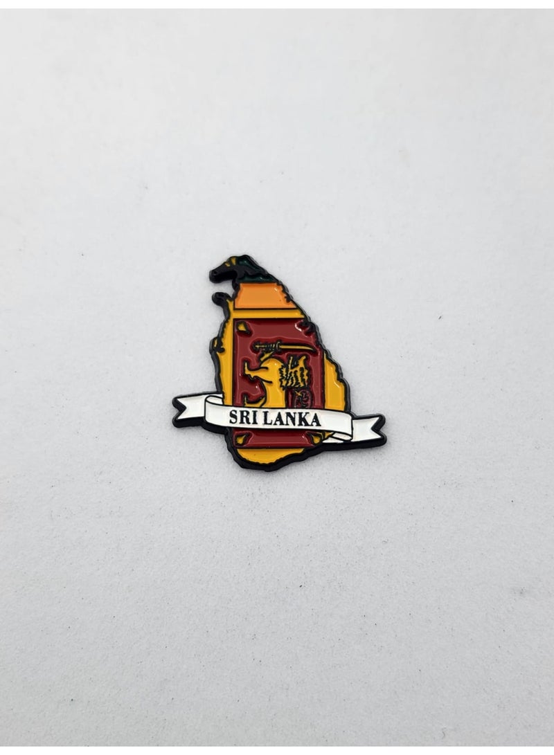 Kipfy Sri Lanka map and flag sticker - Image 1
